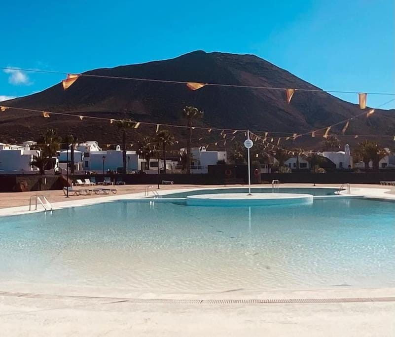 Natural landscape, Mountain view, Pool view, Swimming pool
