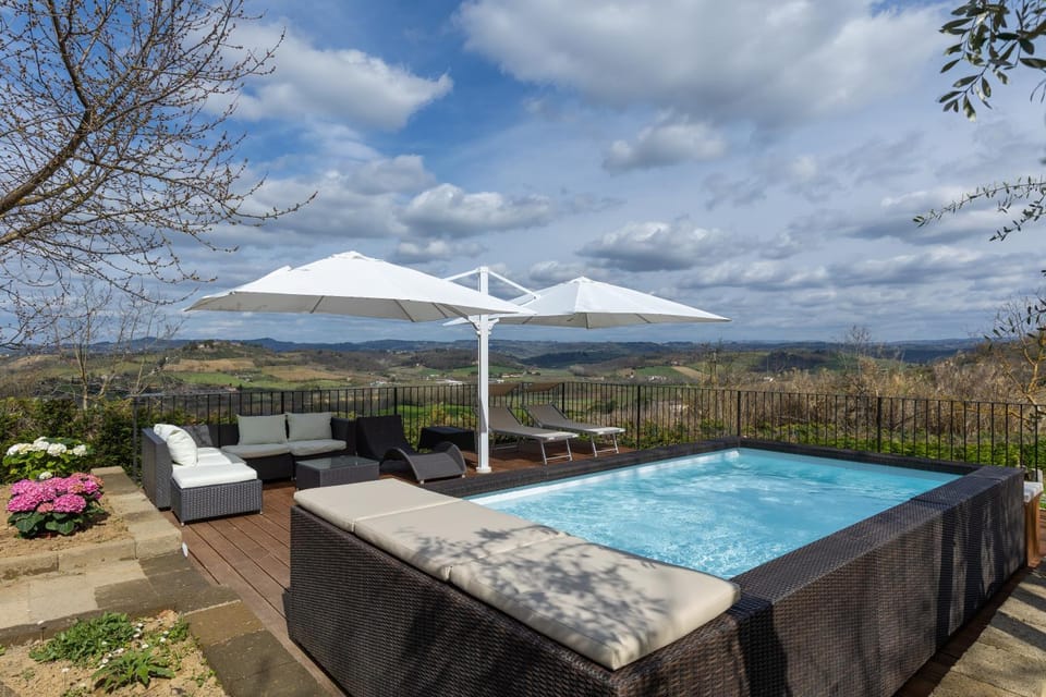 Property building, Living room, Swimming pool