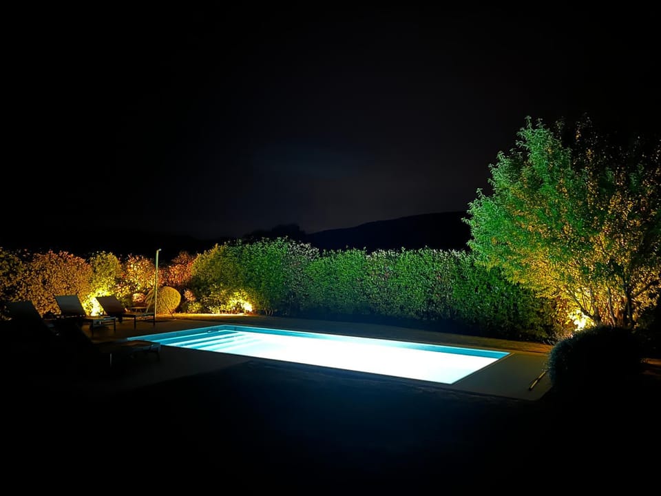 Night, Pool view