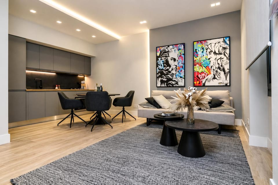 Living room, Dining area, kitchen