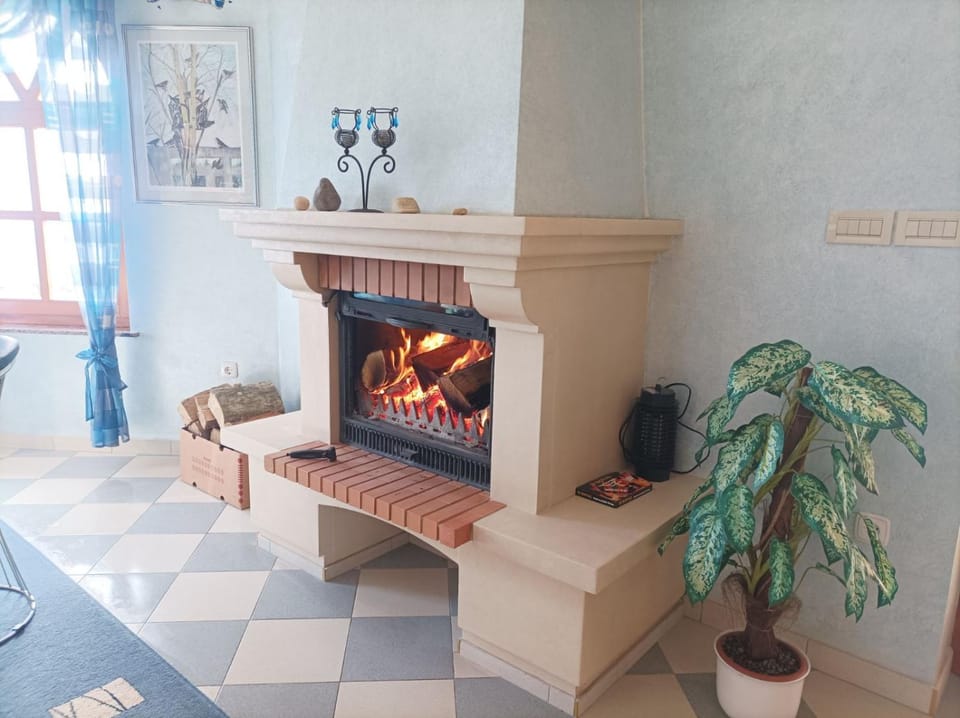Living room, Dining area, fireplace, fireplace