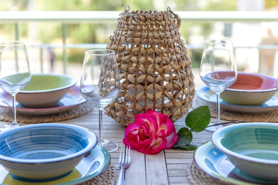 Balcony/Terrace, Balcony/Terrace, Food and drinks, Dining area, Beach, Food, Sea view, Sunset
