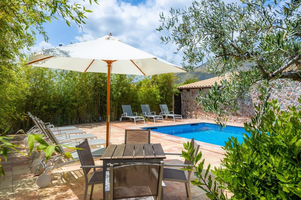 Property building, Living room, Swimming pool