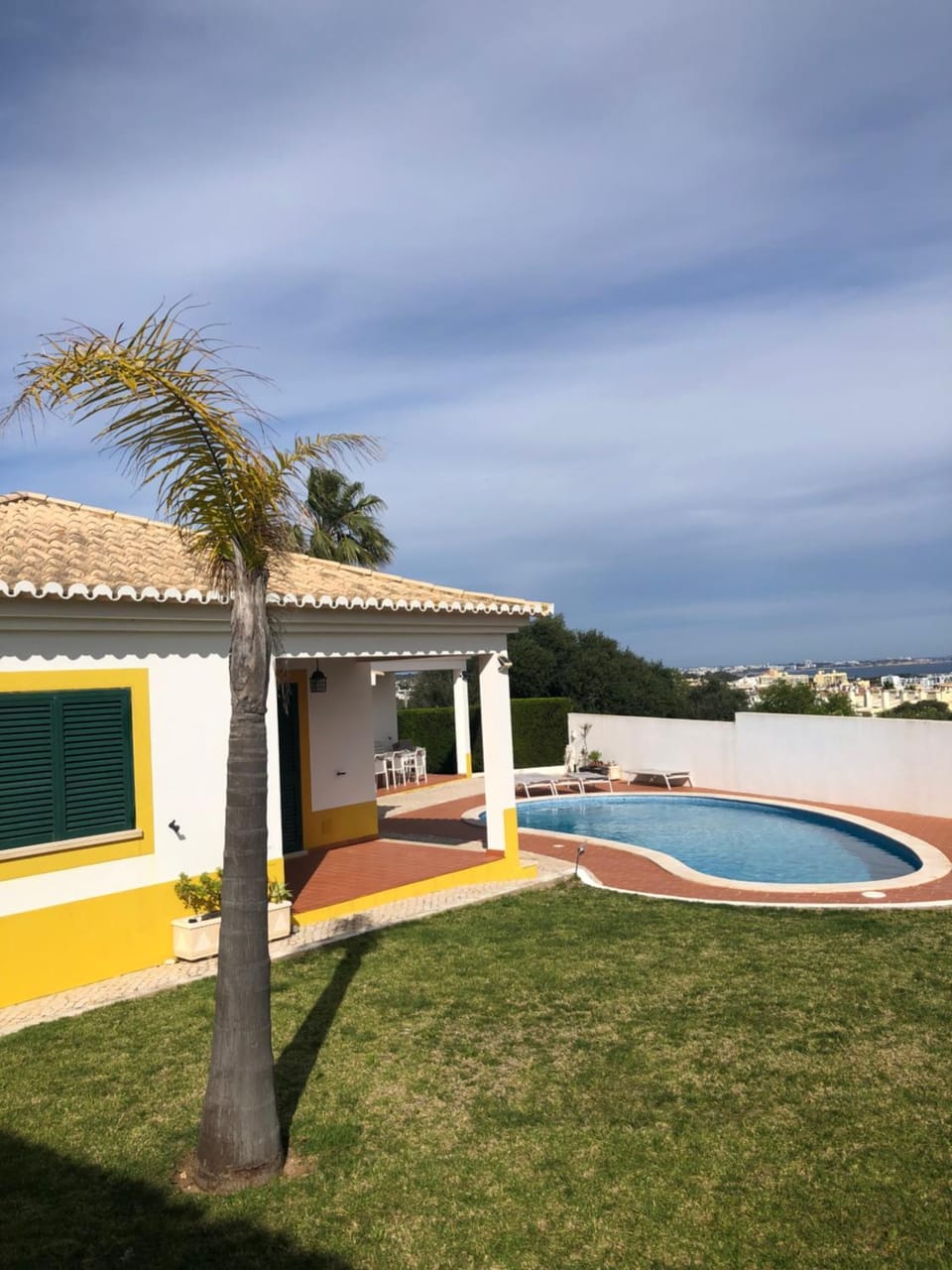 Property building, Day, Natural landscape, Pool view, sunbed