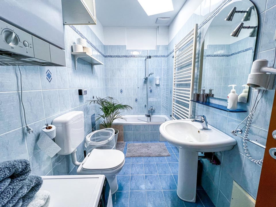 Bathroom, heating, washing machine