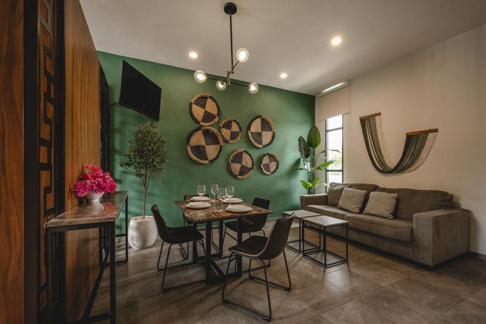 Living room, Seating area, Dining area