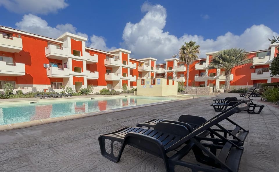Pool view, sunbed