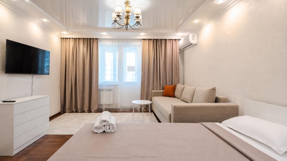 124 2 кондиционера, 1-8 гостей ЦЕНТР,3 кровати,1 раскладной диван, 2 кондиционера,некурящие Apartment in Kazakhstan