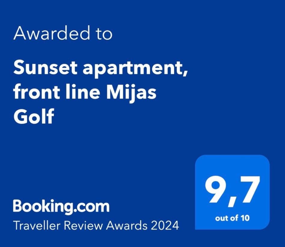 Sunset apartment, front line Mijas Golf Apartment in Costa del Sol