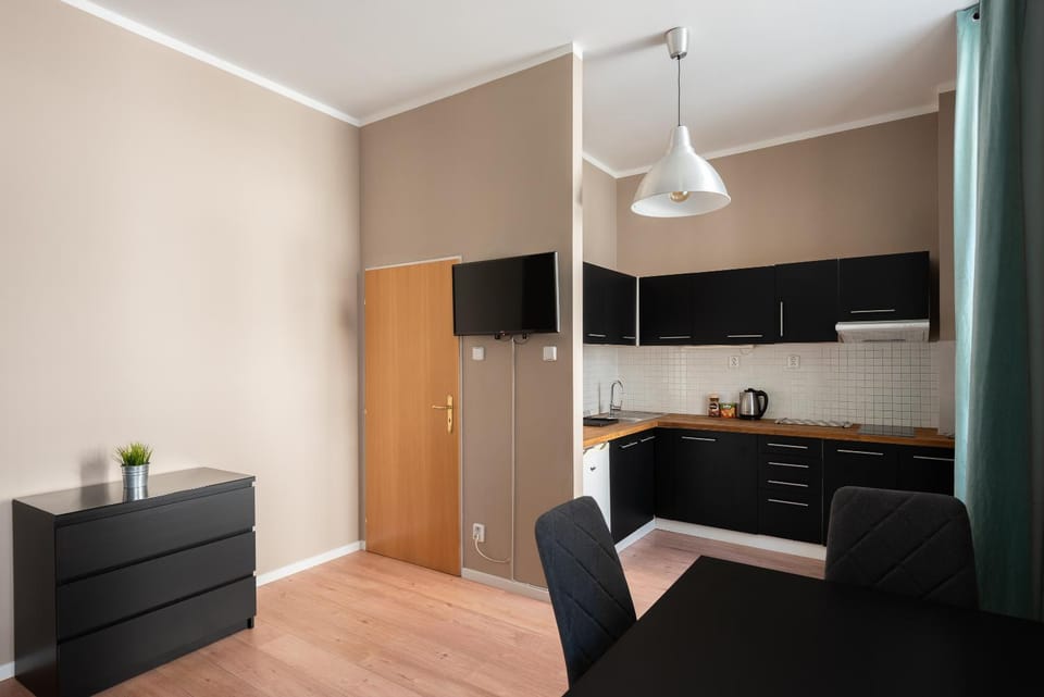 Kitchen or kitchenette, Dining area, stove