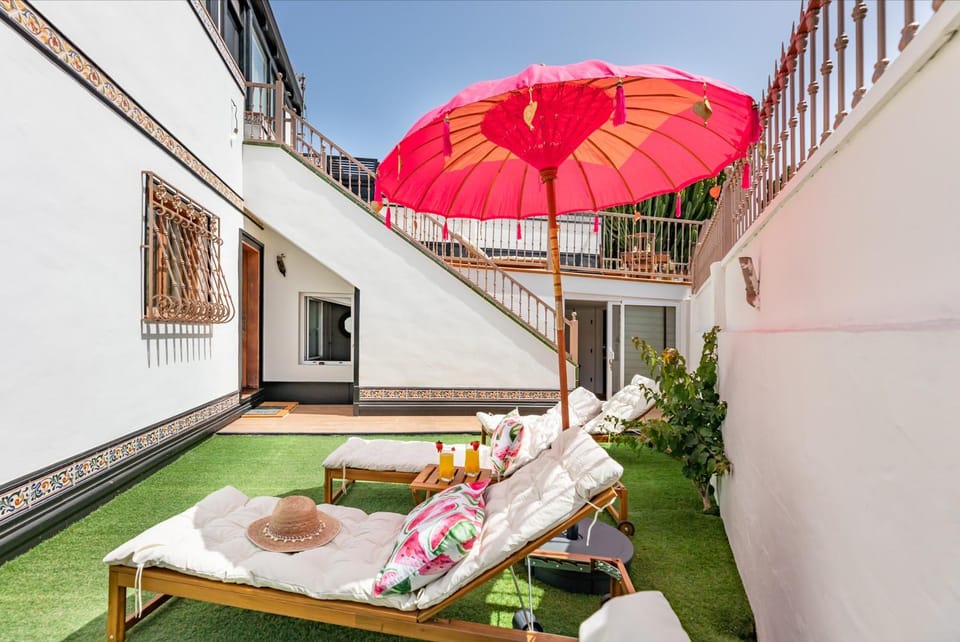 Patio, Spring, Day, Balcony/Terrace, Garden view