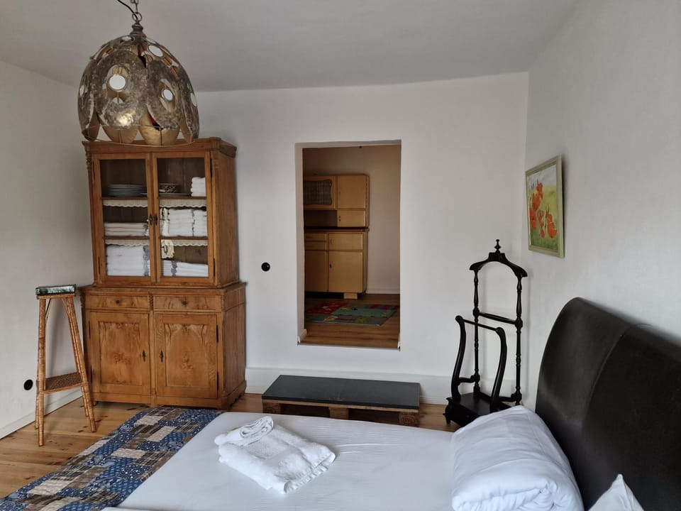Bed, Photo of the whole room, Bedroom, towels, wardrobe