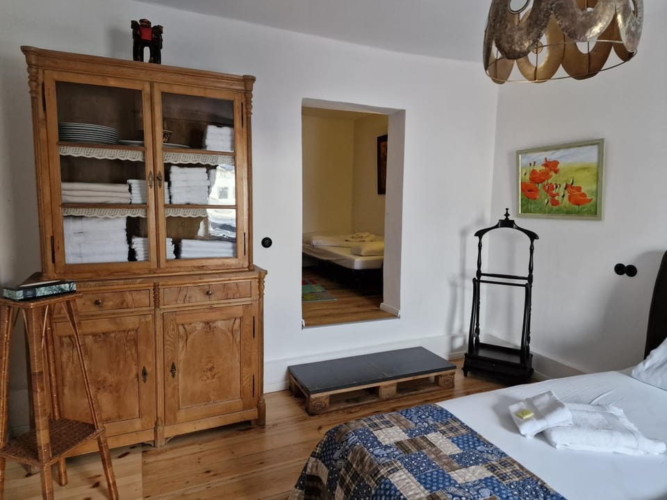 Bed, Photo of the whole room, Bedroom, towels, wardrobe
