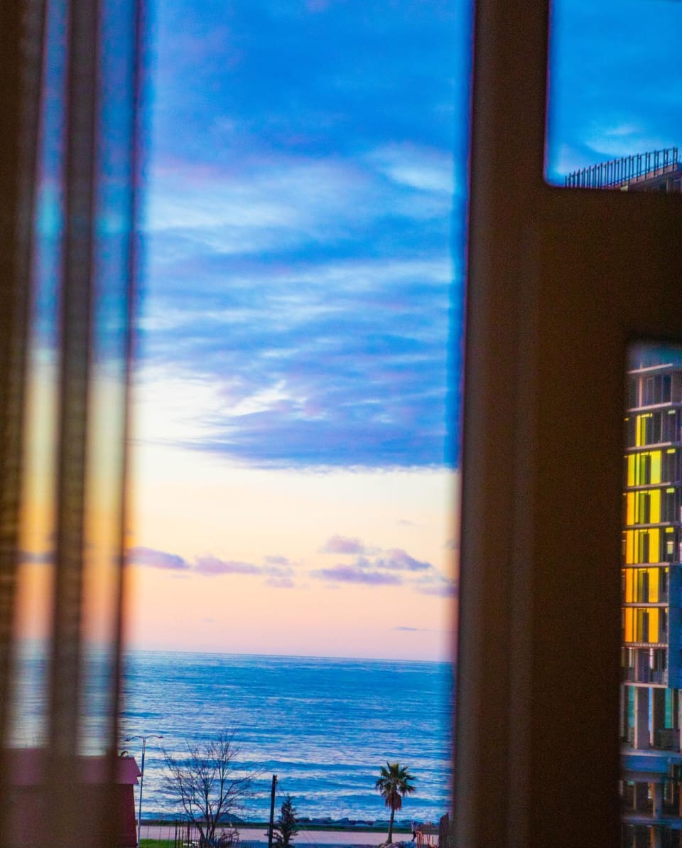 Natural landscape, Sea view, Sunset