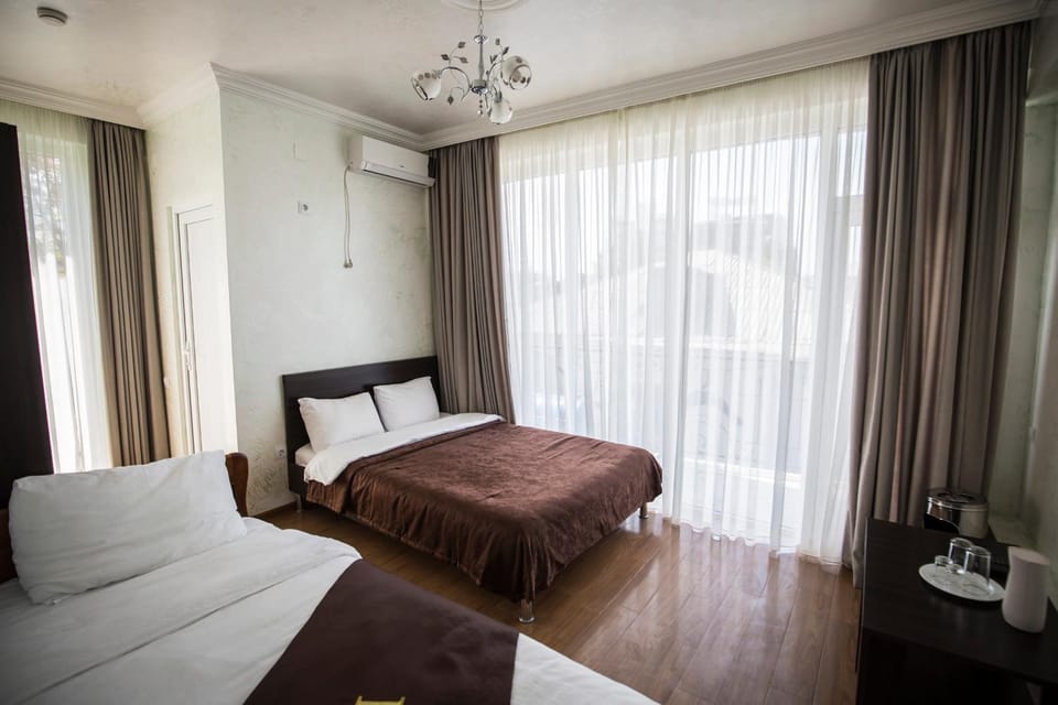 Bed, air conditioner