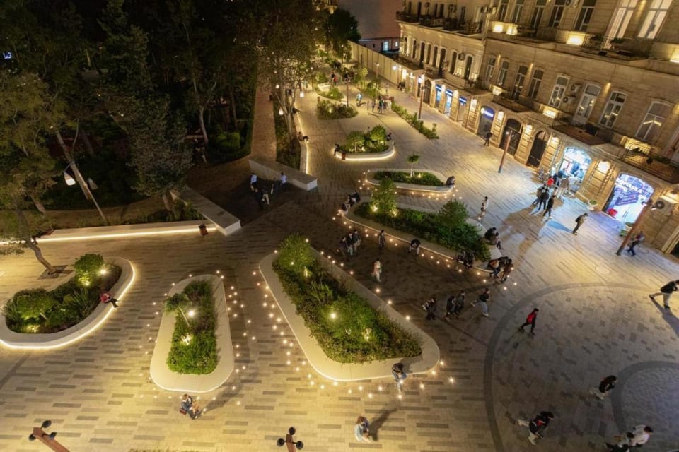Night, City view, Street view