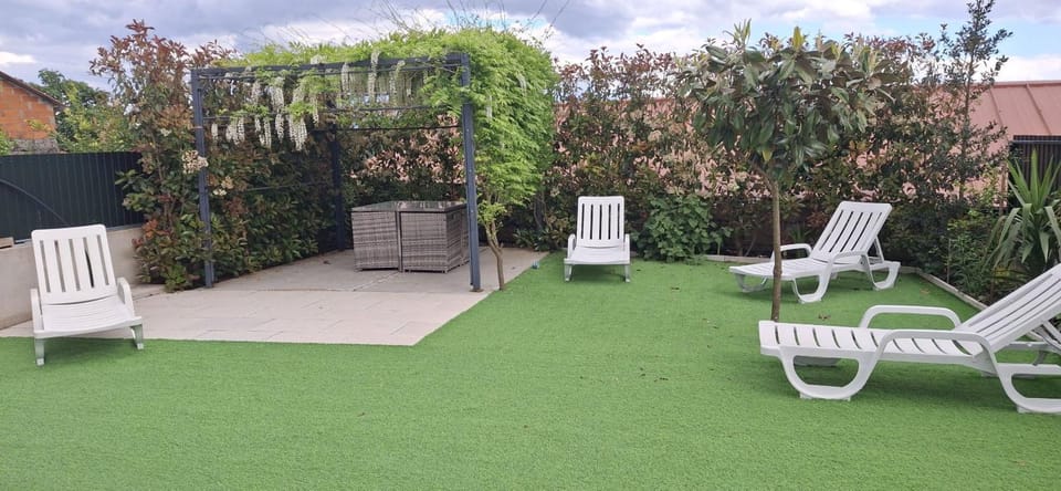 Day, Garden, sunbed