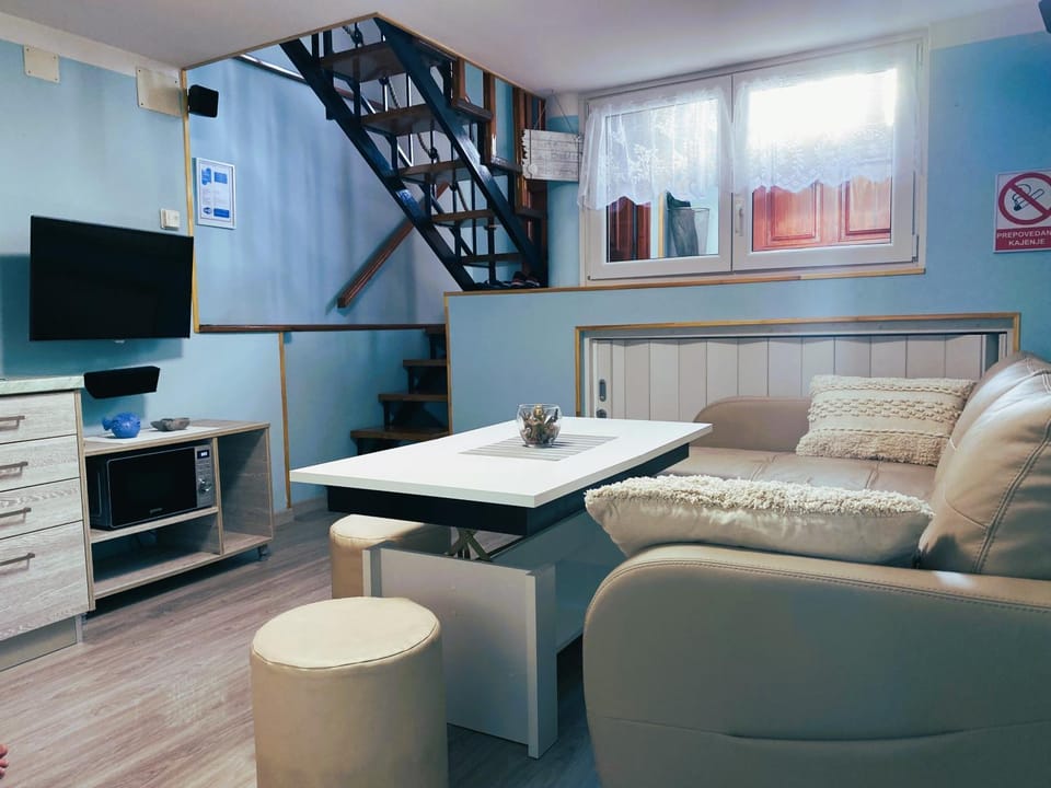 Living room, kitchen