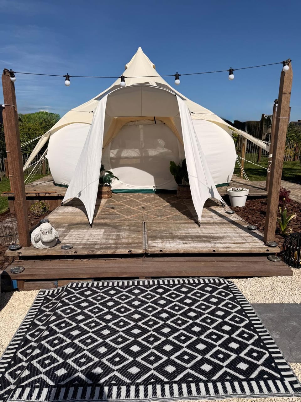 Glamping & wellness Moonlight Luxury tent in Flanders