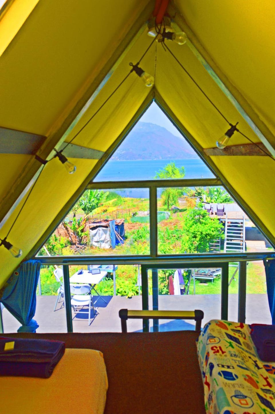 Bed, Day, Natural landscape, Garden, View (from property/room), Balcony/Terrace, Photo of the whole room, Dining area, Bedroom, Garden view, Sea view