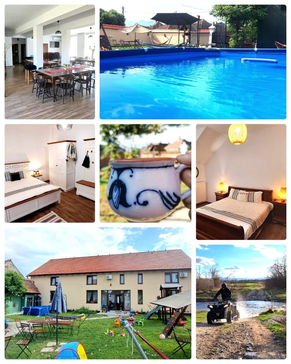 Property building, Bedroom, Food, Swimming pool