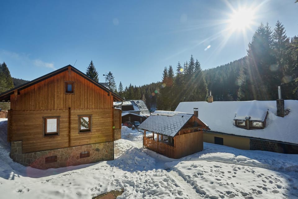 Property building, Nearby landmark, Day, Natural landscape, Winter, Mountain view