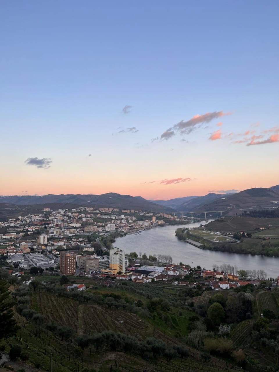 City view, Mountain view, River view, Sunset