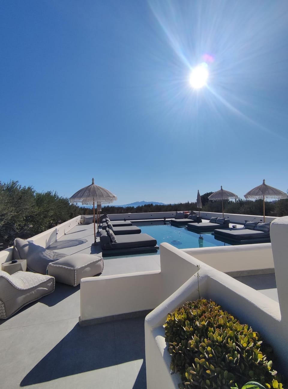 Pool view, Swimming pool, sunbed