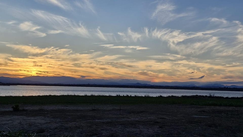 Natural landscape, View (from property/room), Lake view, Sunset