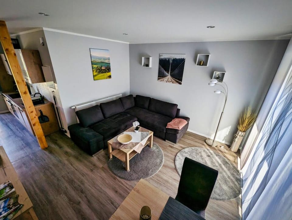 Living room, kitchen