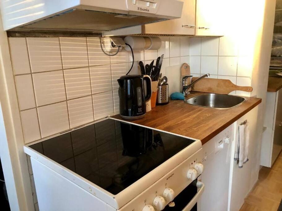 Kitchen or kitchenette, dishwasher, minibar, stove
