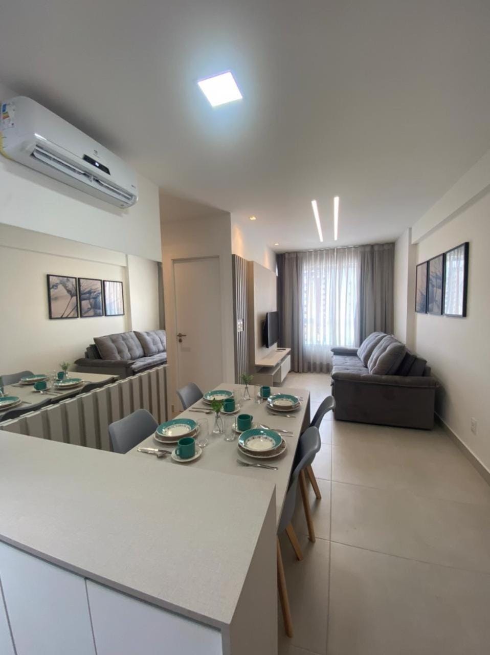 Living room, air conditioner