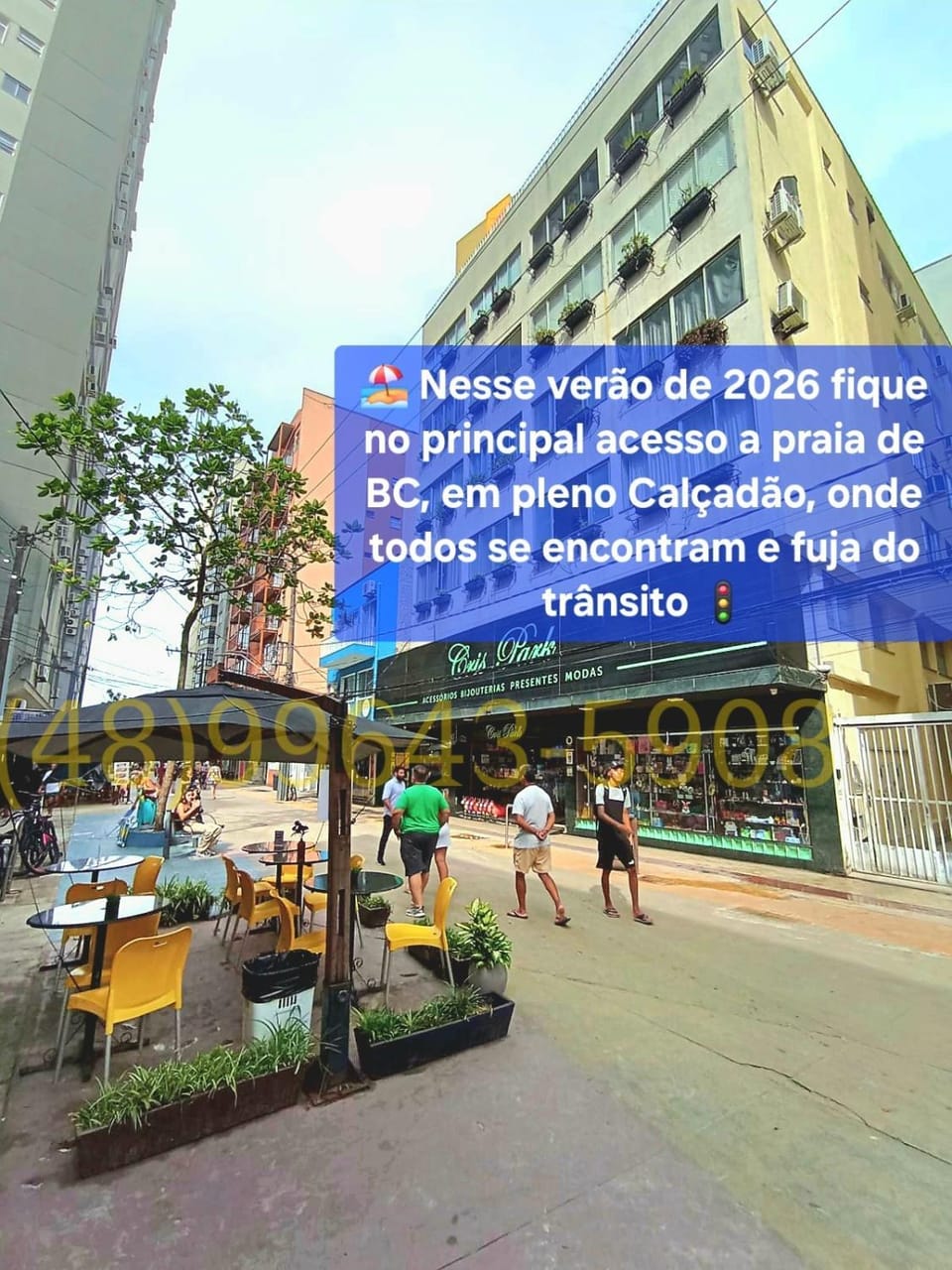 Melhor Local da Quadramar no Calçadão da Praia Central - garagem Apartment in Camboriú