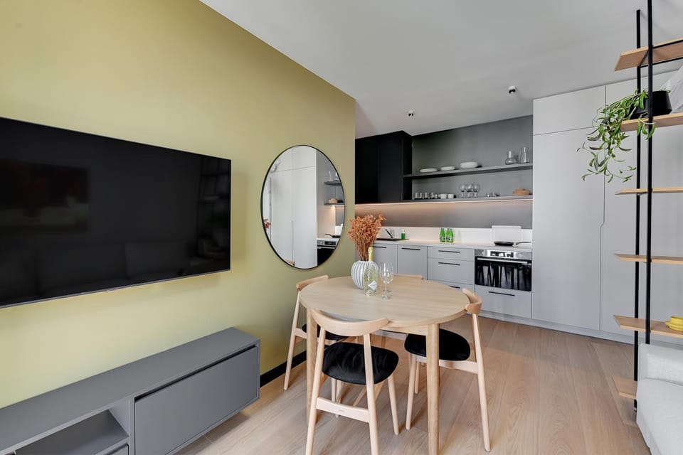 TV and multimedia, Kitchen or kitchenette, Living room, Photo of the whole room, Dining area, Area and facilities, kitchen