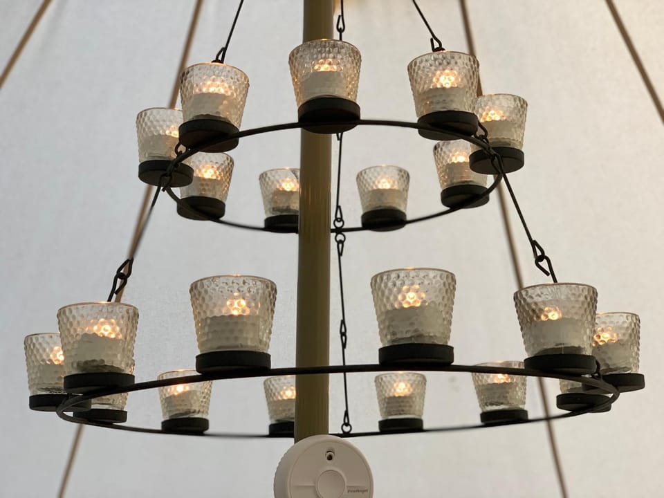 Home Farm Radnage 4 Glamping Bell Tent, with Log Burner and Fire Pit Luxury tent in Wycombe District