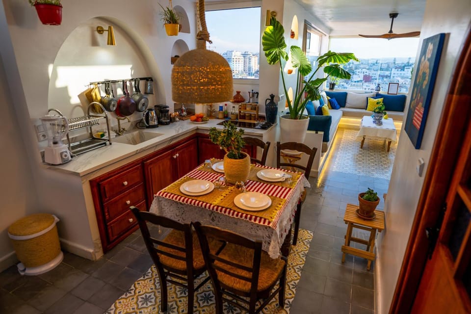 Dar Zohra - Moroccan home with City View & Terrace Apartment in Tangier