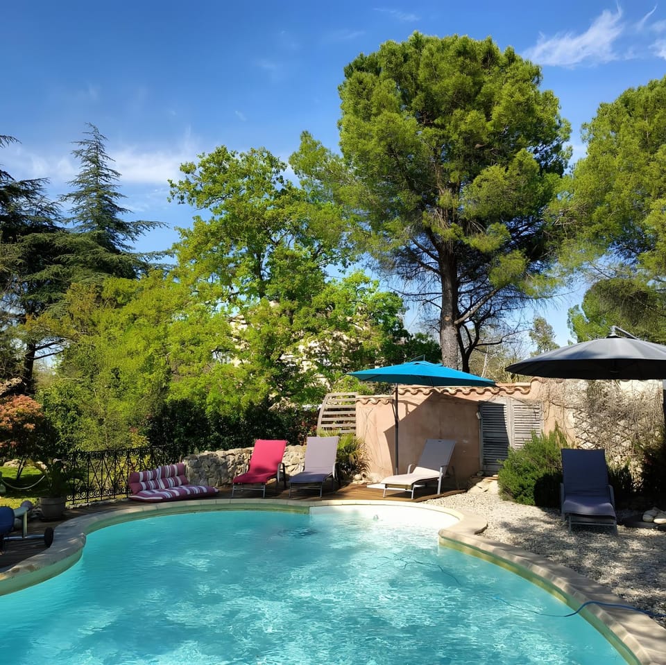Property building, Living room, Swimming pool