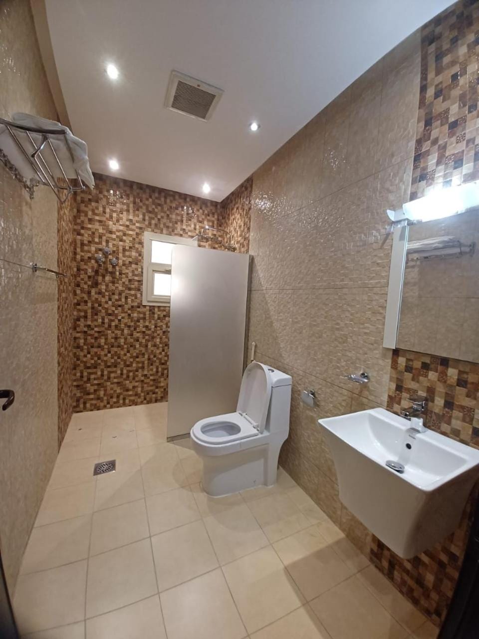 Shower, Bathroom, bidet, towels