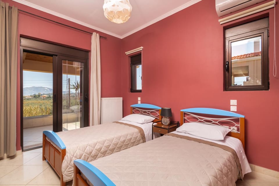 Bed, Bedroom, air conditioner