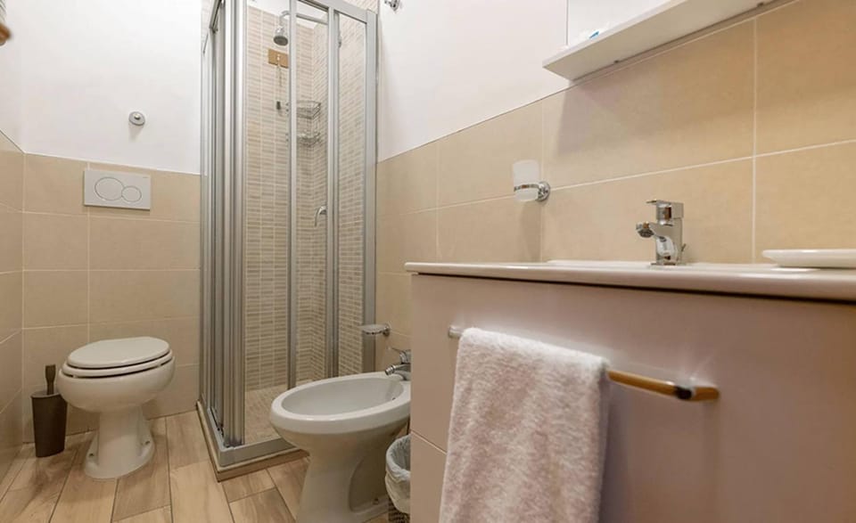 Shower, Toilet, Bathroom, bidet, towels