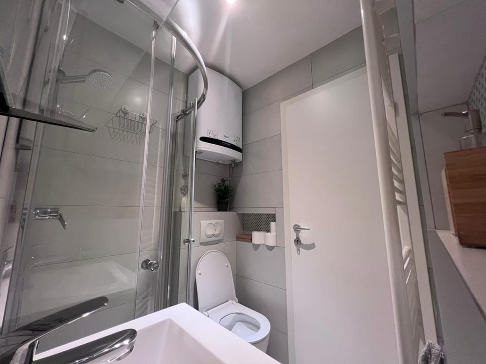 Shower, Toilet, Bathroom, towels
