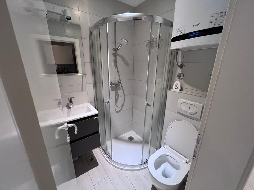 Shower, Toilet, Bathroom, towels