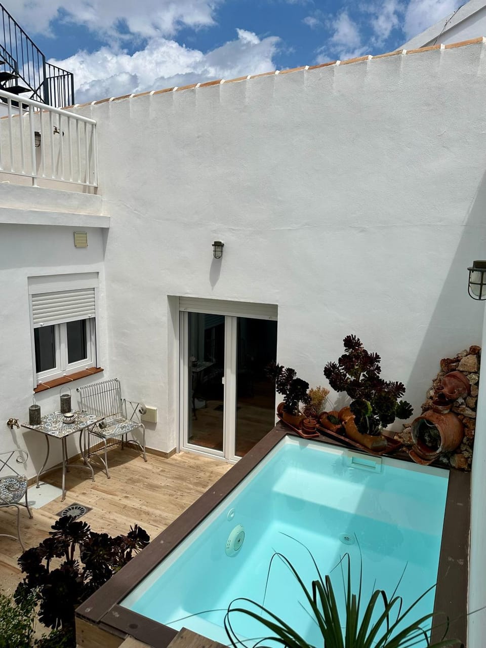Patio, Pool view