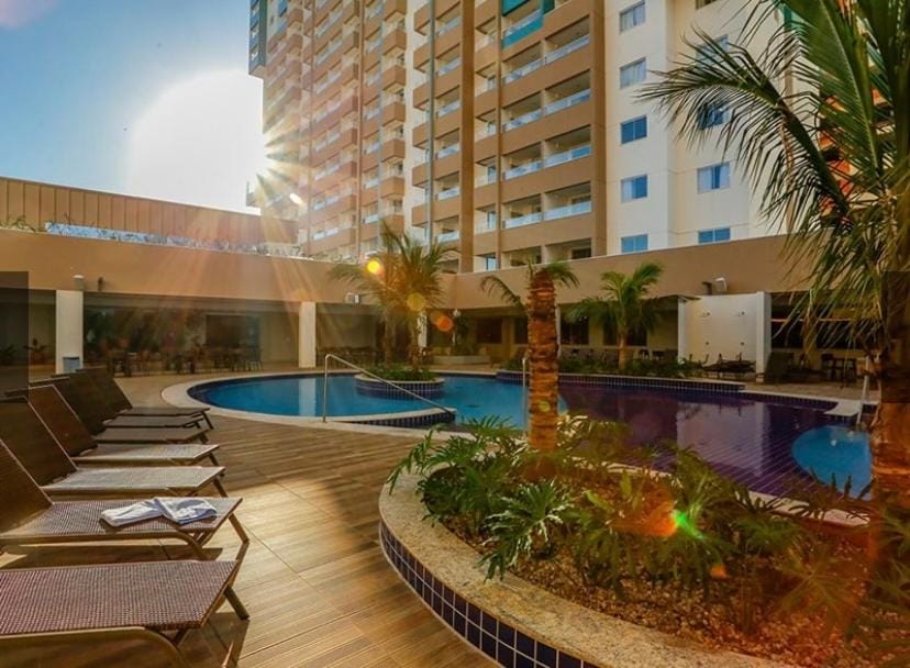 Swimming pool, sunbed