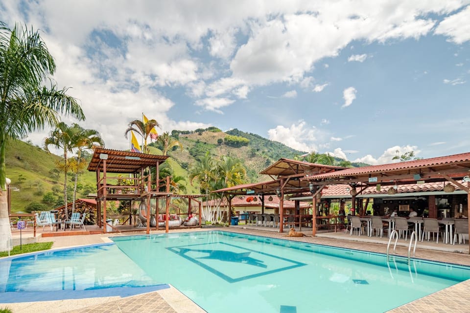 Natural landscape, Mountain view, Pool view, sunbed