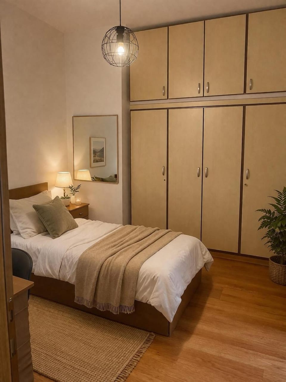 Bed, Bedroom, wardrobe