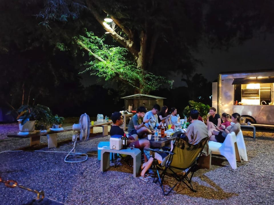 Night, People, Garden, Garden view, group of guests