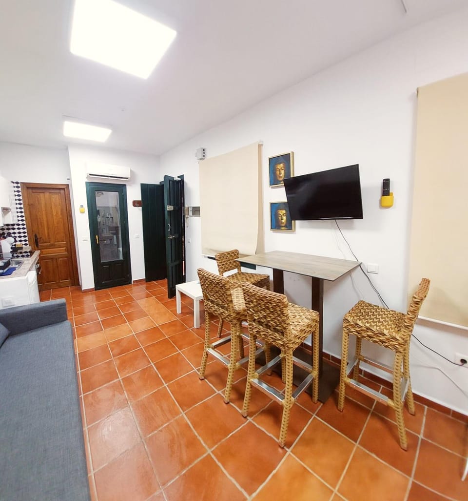 TV and multimedia, Kitchen or kitchenette, Living room, Photo of the whole room, Seating area, Dining area, internet, minibar, stove, kitchen, air conditioner