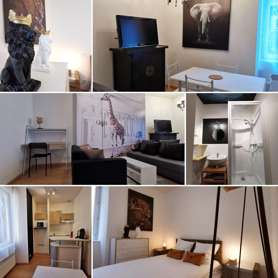Bed, TV and multimedia, Kitchen or kitchenette, Photo of the whole room, Bedroom, hair dresser