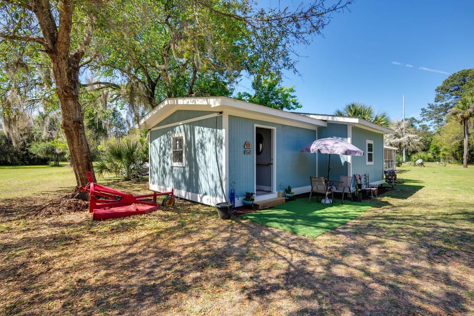 Marsh Views + Patio: Saint Helena Island Hideaway House in Saint Helena Island